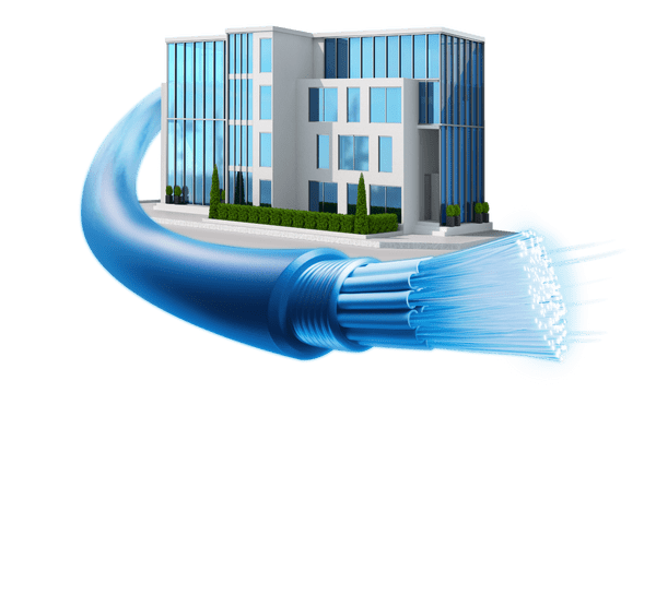 glasfaserkabel vor einem buerogebaeude | 1&1 glasfaserkabel vor einem buerogebaeude